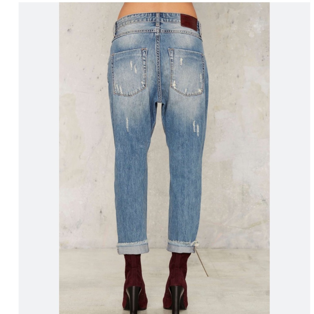 One Teaspoon Lonely Boys Distressed Jeans in Blue Buoy - Picture 3 of 16